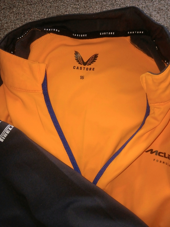 McLaren Orange & Black Utility Half-Zip Jacket - Picture 4 of 5